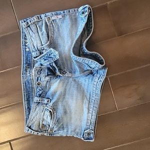 Silver Jean shorts